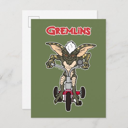 Carte Postale Gremlins | Stripe Riding Tricycle (Devant / Derrière)