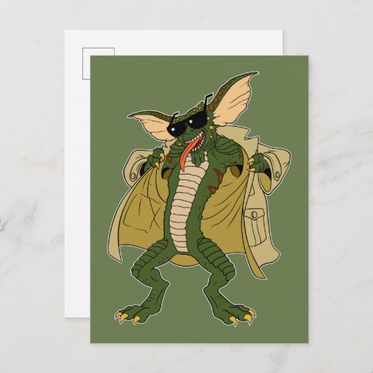 Carte Postale Gremlins | Stripe Trench Coat Flash (Devant / Derrière)