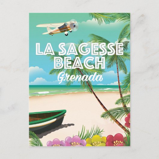 Carte Postale Grenada La Sagesse Affiche de voyage (Devant)