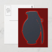 Carte Postale Grenade à main (Devant / Derrière)
