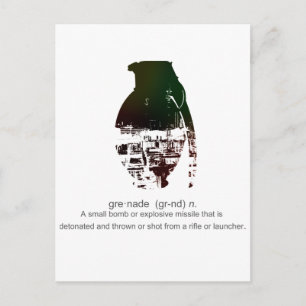 Carte Postale Grenade Graffiti