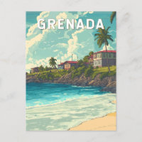 Grenade Illustration Voyage Art Vintage