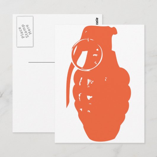 Carte Postale Grenade orange (Devant / Derrière)