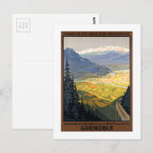 Carte Postale Grenoble France Posters vintage ferroviaires (Devant / Derrière)