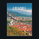Carte Postale Grenoble Photo Vintage<br><div class="desc">Grenoble est une commune du Sud-Est de la France,  située dans la région Auvergne-Rhône-Alpes,  chef-lieu du département de l'Isère,  ancienne capitale du Dauphiné.</div>