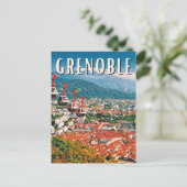 Carte Postale Grenoble Photo Vintage (Debout devant)