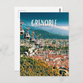 Carte Postale Grenoble Photo Vintage (Devant / Derrière)