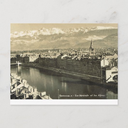 Carte Postale Grenoble, vue generale des alpes (Devant)