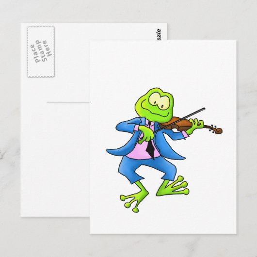 Carte Postale Grenouille (Devant / Derrière)