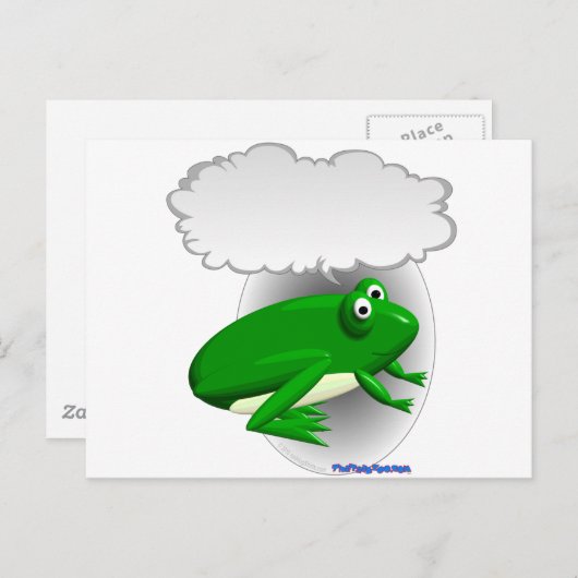 Carte Postale Grenouille (Devant / Derrière)