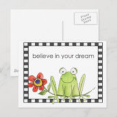 Carte Postale Grenouille (Devant / Derrière)