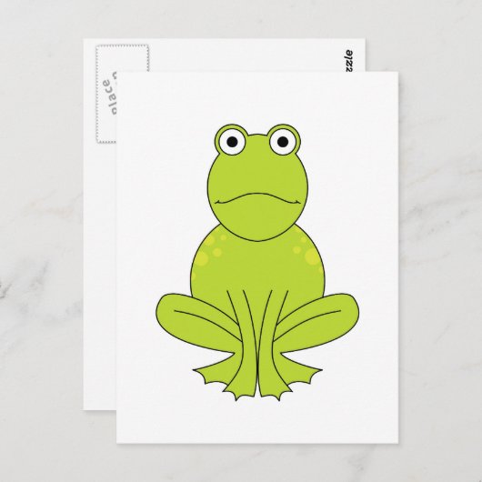 Carte Postale Grenouille (Devant / Derrière)