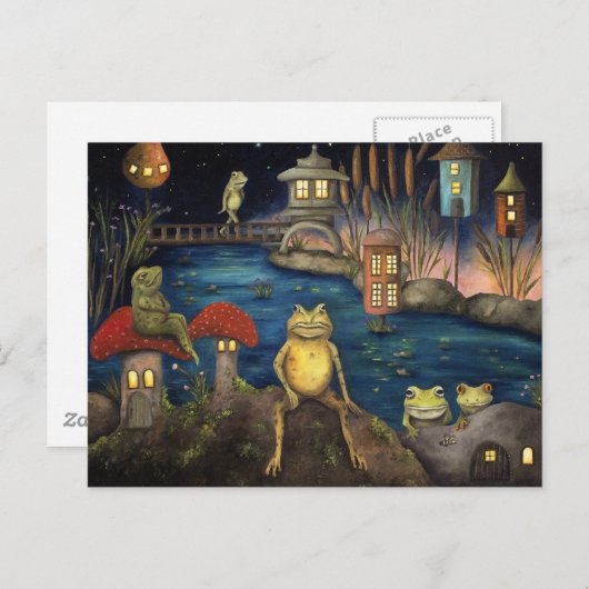 Carte Postale Grenouille (Devant / Derrière)