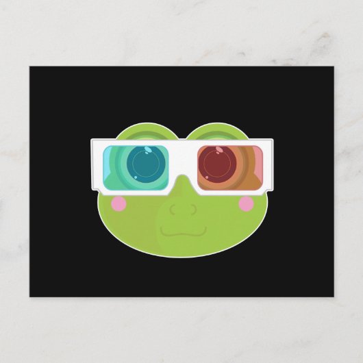 Carte Postale Grenouille 3D (2) (Devant)