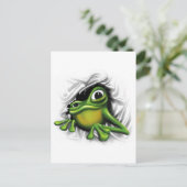 Carte Postale Grenouille 3d cool (Debout devant)