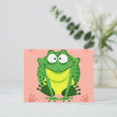 Carte Postale Grenouille à cercle mignon (Debout devant)