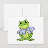 Carte Postale Grenouille à la marguerite (Devant / Derrière)