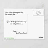 Carte Postale Grenouille à pattes rouges (Dos)