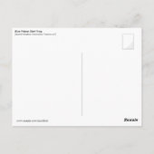 Carte Postale Grenouille à tarte à poison bleu (Dos)