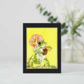 Carte Postale Grenouille adorable (Debout devant)