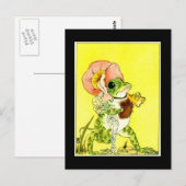 Carte Postale Grenouille adorable (Devant / Derrière)
