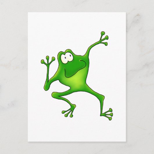 Carte Postale Grenouille aérobie (Devant)