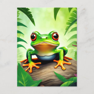 Carte Postale Grenouille animalière