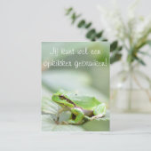 Carte Postale Grenouille arborescente avec le texte "Opkikker" c (Debout devant)