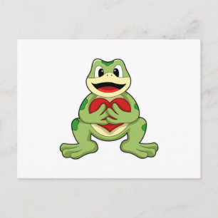 Carte Postale Grenouille au coeur