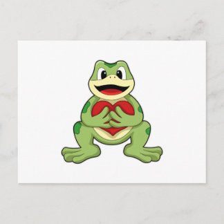 Carte Postale Grenouille au coeur