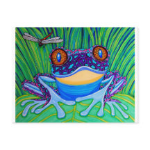 Grenouille aux yeux brillants
