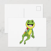 Carte Postale Grenouille avec Réacteur dorsal (Devant / Derrière)