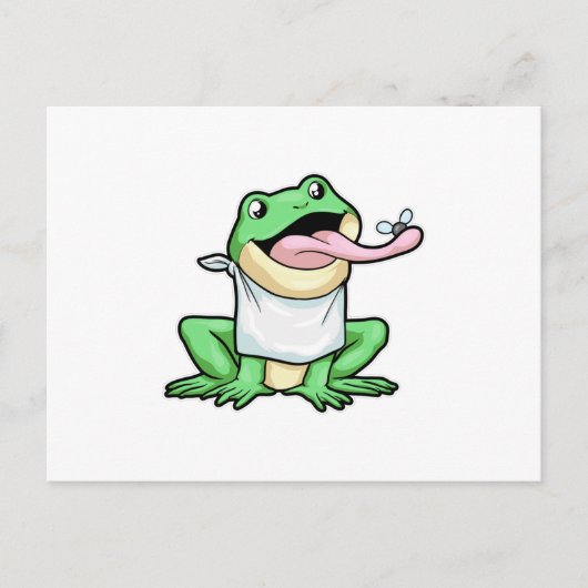 Carte Postale Grenouille avec Scarabée (Devant)