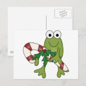 Carte Postale Grenouille avec Sucres de canne T-shirts et cadeau (Devant / Derrière)