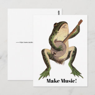 Carte postale Grenouille & Banjo
