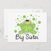 Carte Postale Grenouille Big Sister (Devant / Derrière)