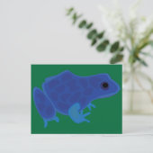 Carte Postale Grenouille bleue venimeuse (Debout devant)