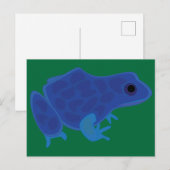 Carte Postale Grenouille bleue venimeuse (Devant / Derrière)