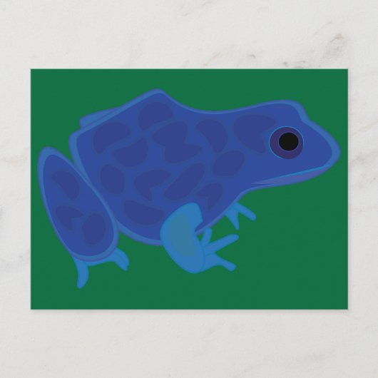 Carte Postale Grenouille bleue venimeuse (Devant)