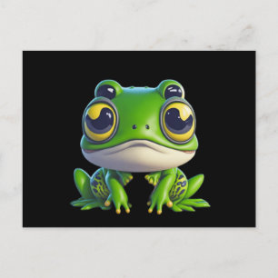 Carte Postale Grenouille caricaturale mignonne