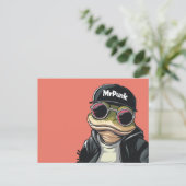 Carte Postale grenouille cool (Debout devant)