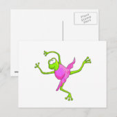 Carte Postale Grenouille de ballet Awkward (Devant / Derrière)