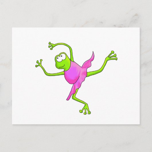 Carte Postale Grenouille de ballet Awkward (Devant)
