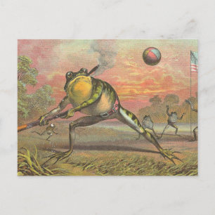 Carte Postale Grenouille de baseball