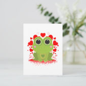 Carte Postale Grenouille de la Saint-Valentin (Debout devant)