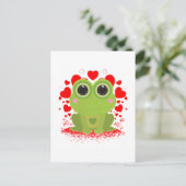 Carte Postale Grenouille de la Saint-Valentin (Debout devant)