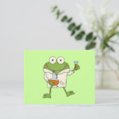 Carte Postale Grenouille de laboratoire (Debout devant)