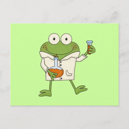 Carte Postale Grenouille de laboratoire (Devant)
