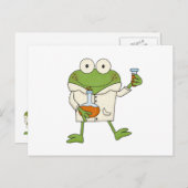 Carte Postale Grenouille de laboratoire (Devant / Derrière)