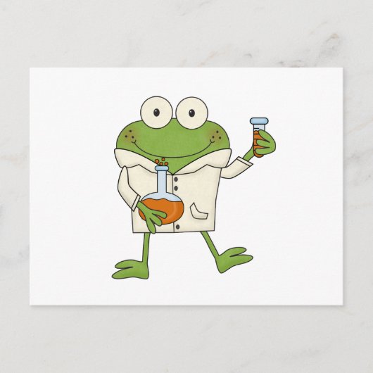 Carte Postale Grenouille de laboratoire (Devant)